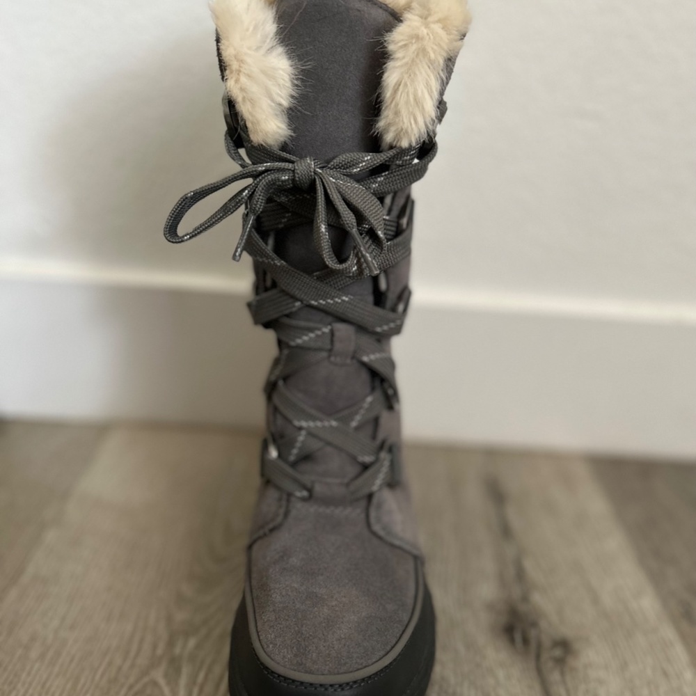 Sorel Leather Tivoli IC Waterproof Lace Up Snow Boots Sz 7 - Picture 5 of 7